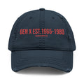 Gen X Est. 1965-1980 — Distressed Print Dad Hat