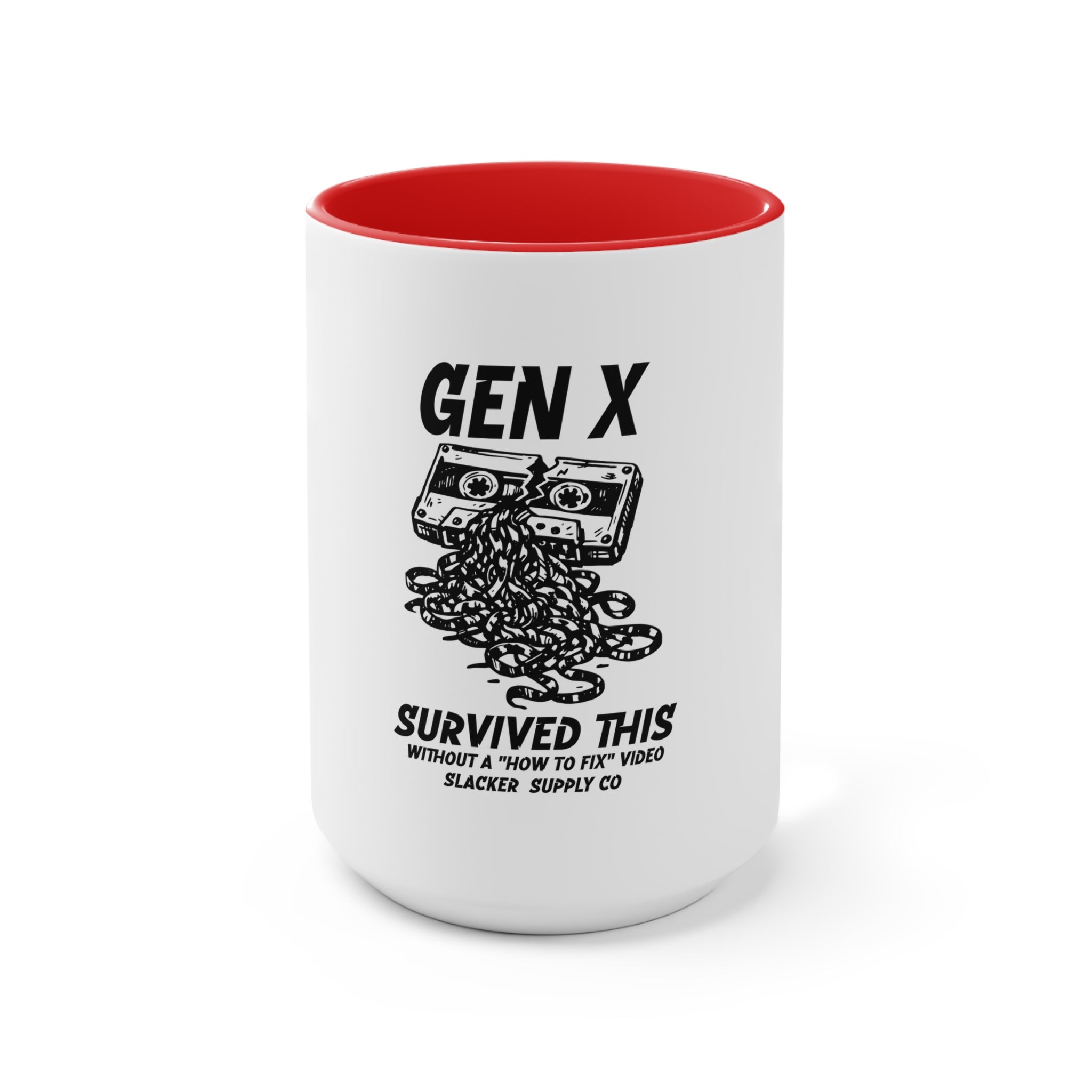 Gen X Survived This Mug – Funny Cassette Tape Coffee Mug