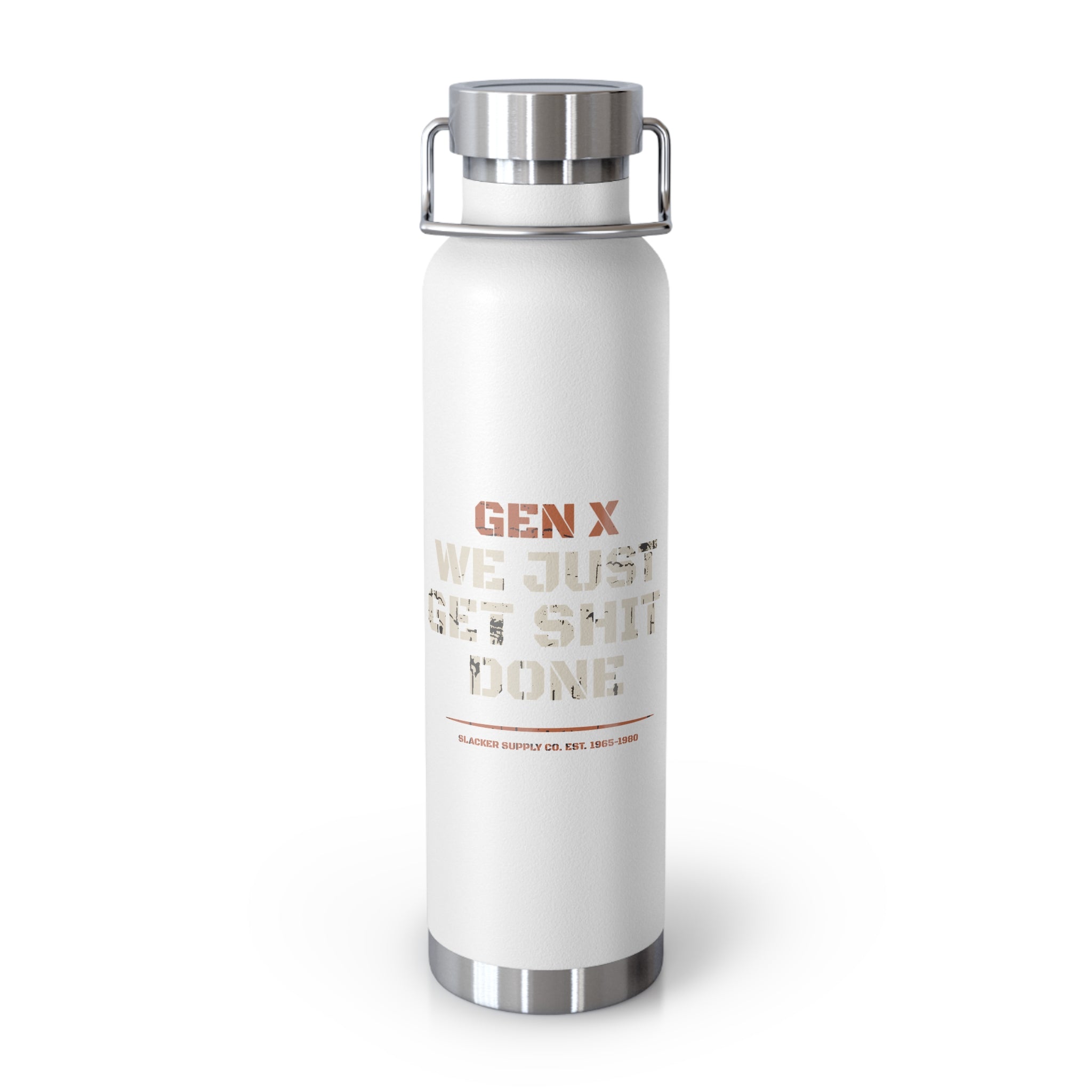Gen X — We Just Get Shit Done Water Bottle