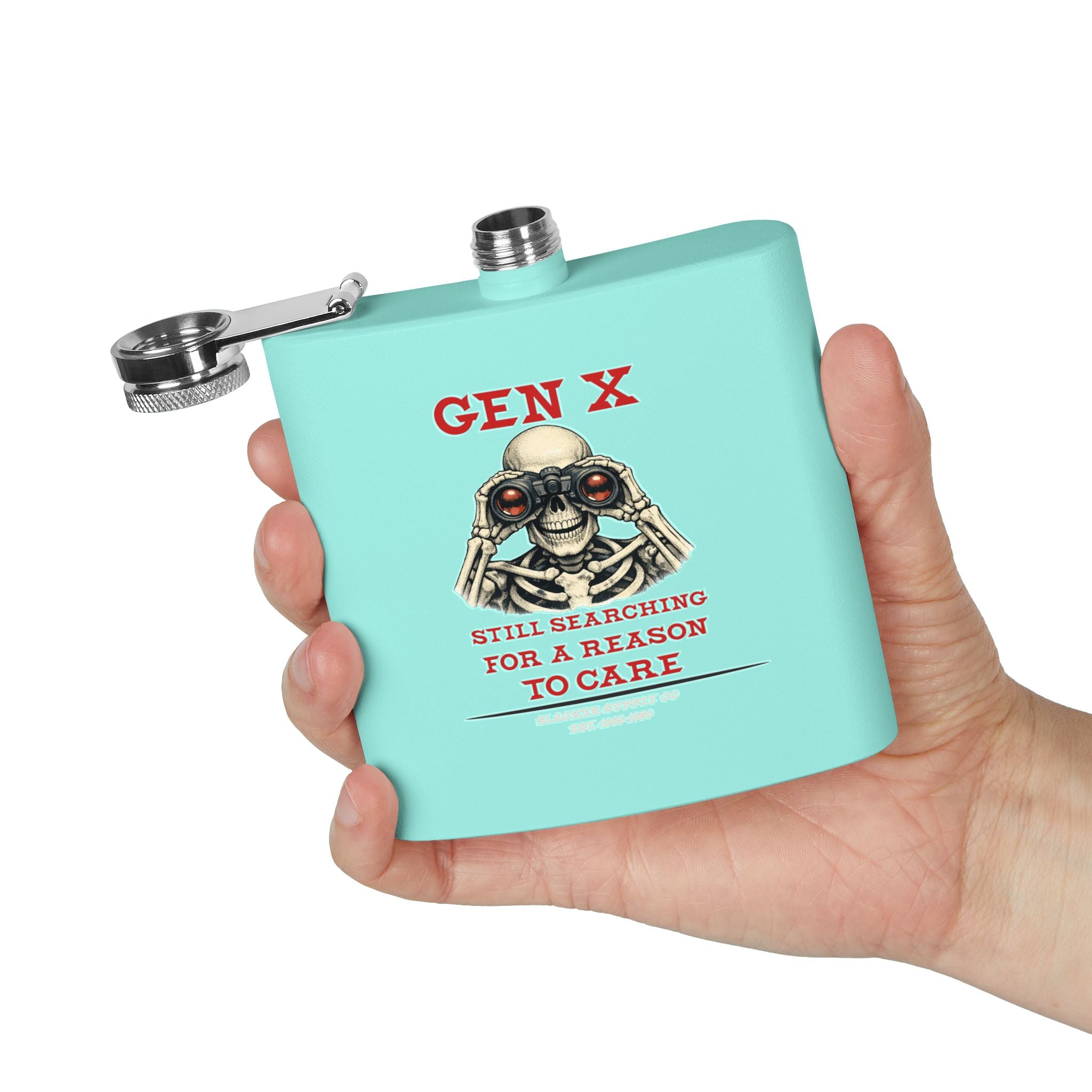 Gen X — Still Searching for a Reason to Care Flask