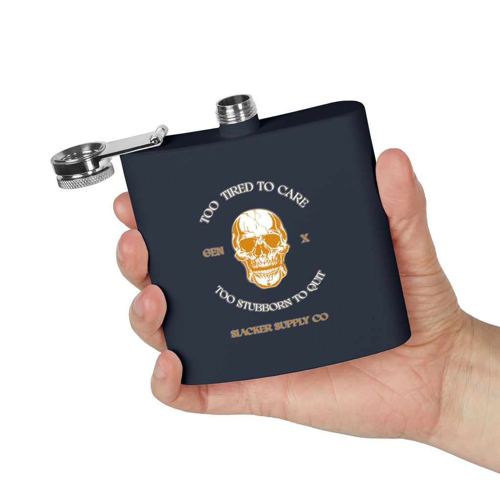 Too Tired to Care, Too Stubborn to Quit — Gen X Flask