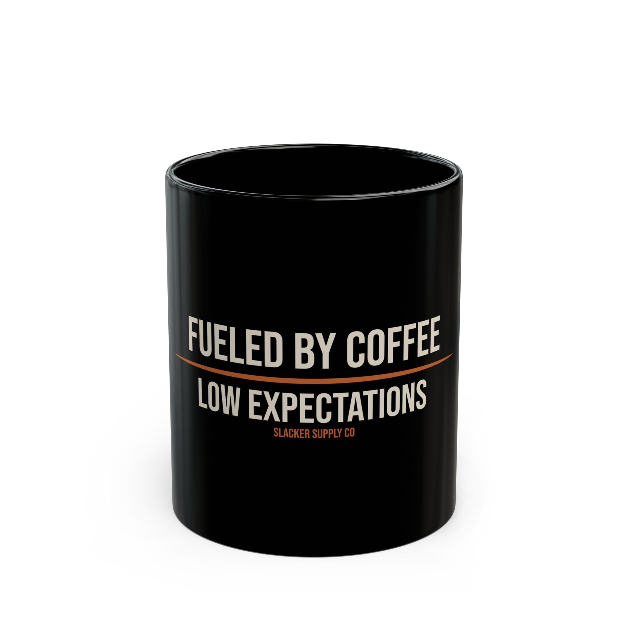 Fueled by Coffee & Low Expectations — Gen X Mug