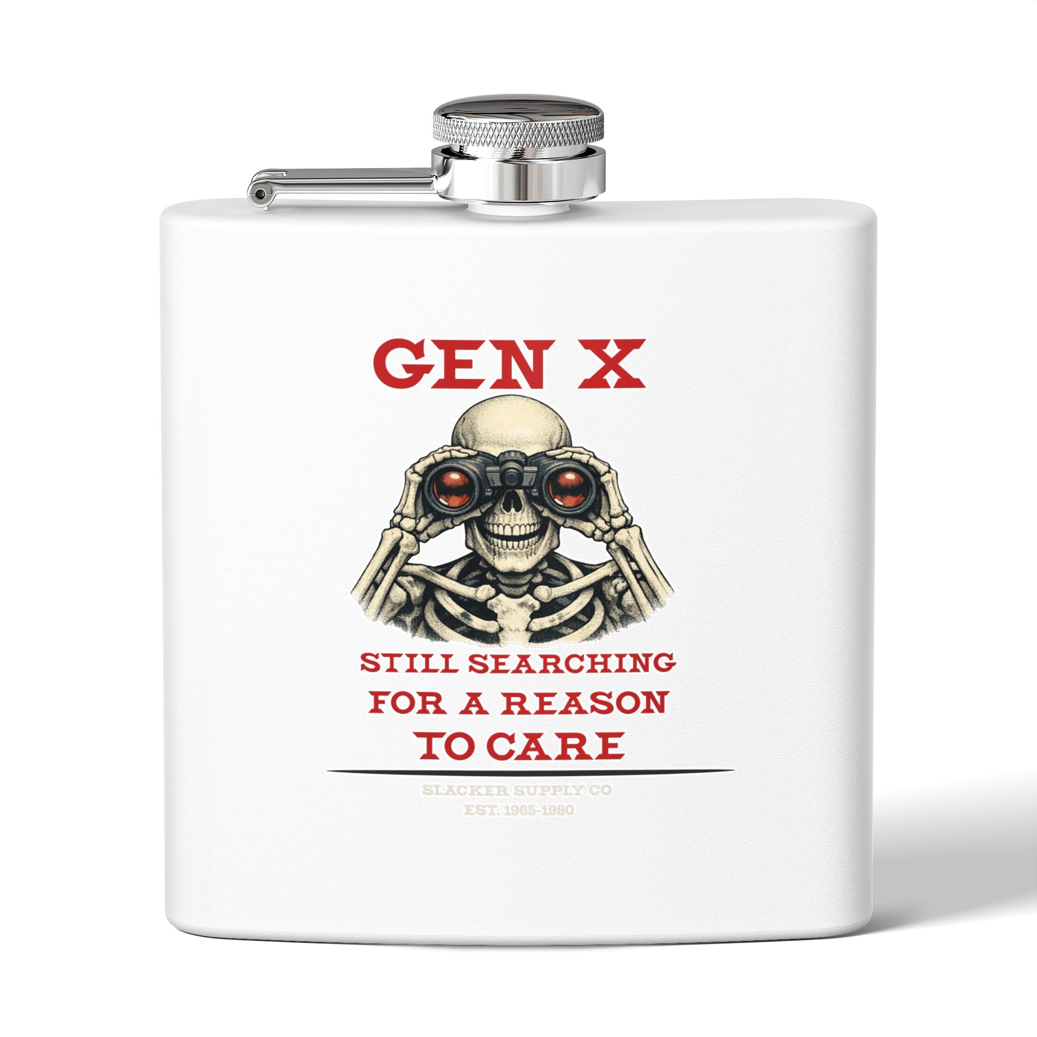 Gen X — Still Searching for a Reason to Care Flask