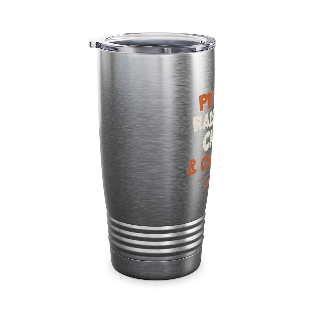 Proudly Raised on Chaos & Cartoons — 20oz Gen X Tumbler