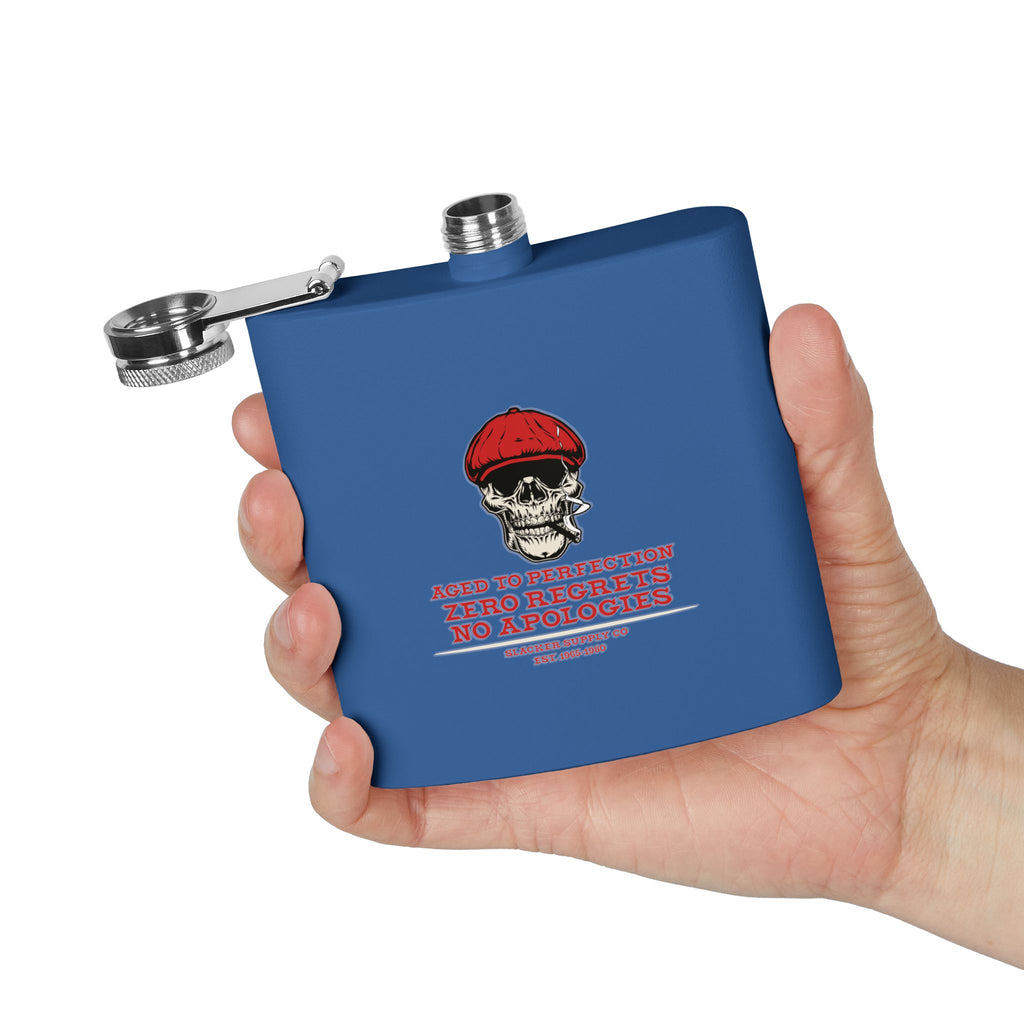 Red Beret Skull Flask