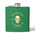 Too Tired to Care, Too Stubborn to Quit — Gen X Flask (Green)