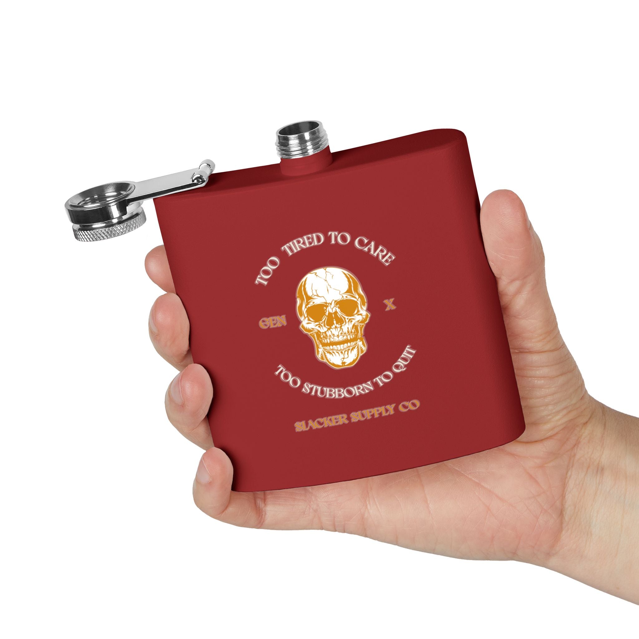 Too Tired to Care, Too Stubborn to Quit — Gen X Flask
