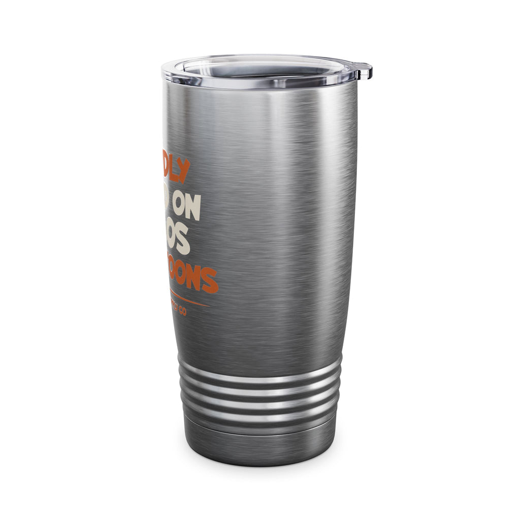 Proudly Raised on Chaos & Cartoons — 20oz Gen X Tumbler