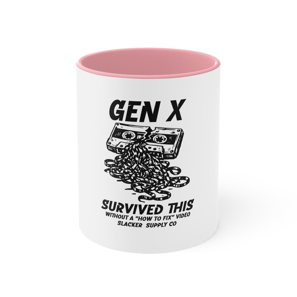 Gen X Survived This Mug – Funny Cassette Tape Coffee Mug