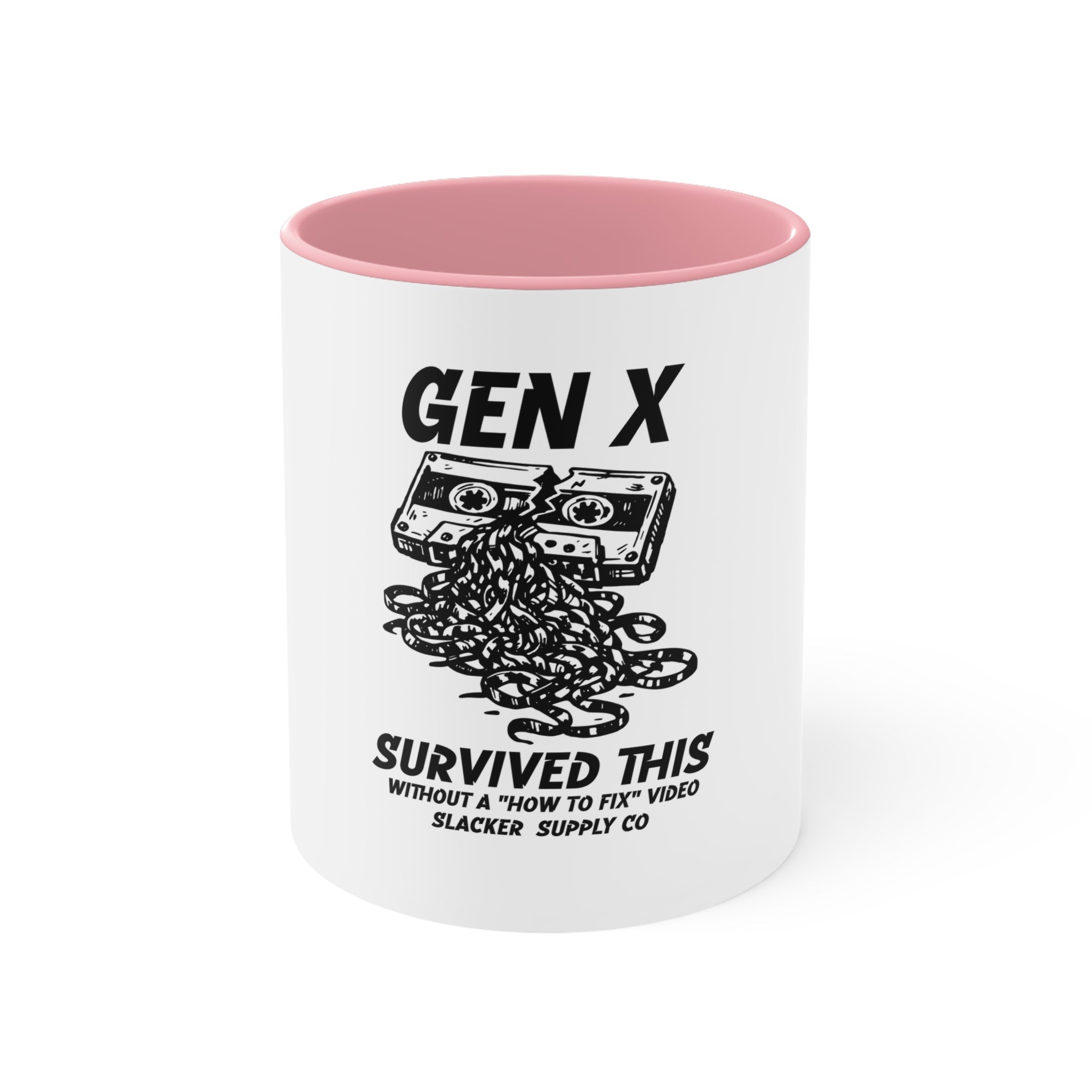Gen X Survived This Mug – Funny Cassette Tape Coffee Mug