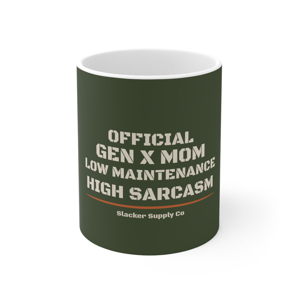 Official Gen X Mom Mug — Low Maintenance, High Sarcasm