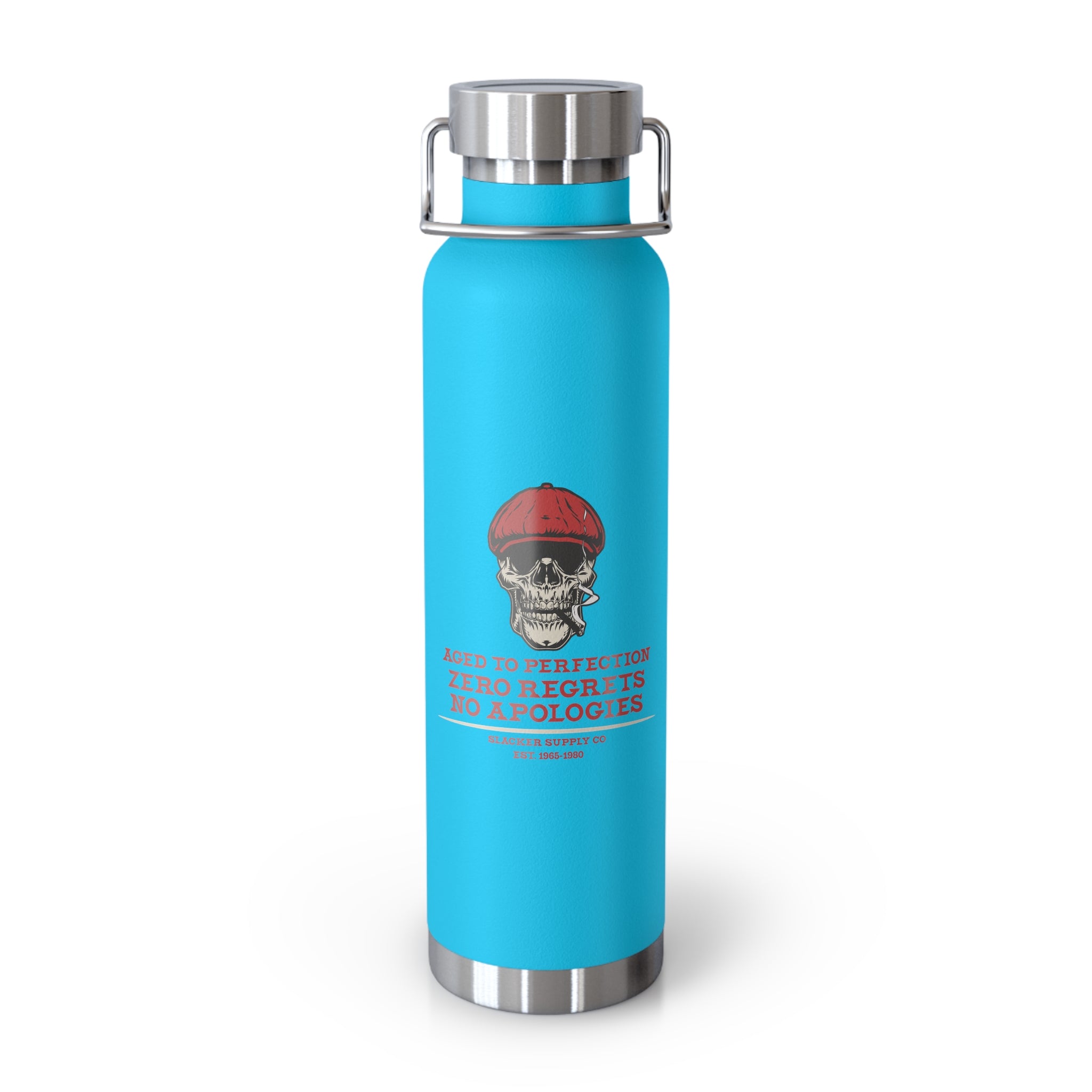 Red Beret Skull Water Bottle