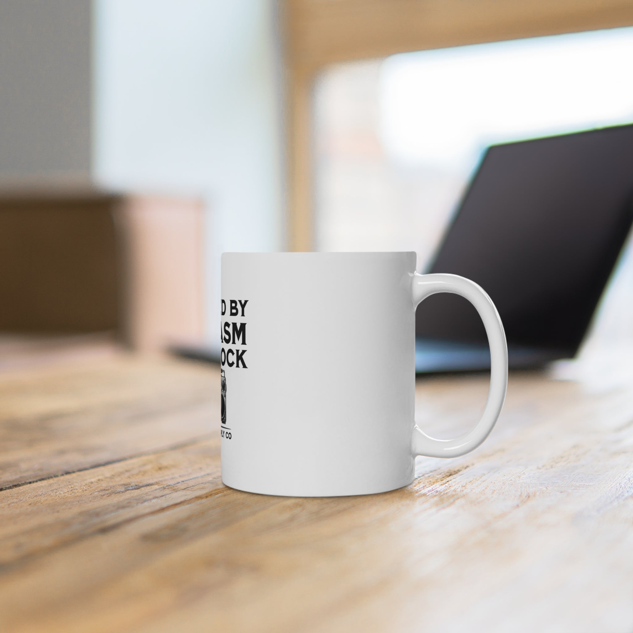 Powered by Sarcasm & 80s Rock — Gen X Mug