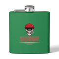 Red Beret Skull Flask