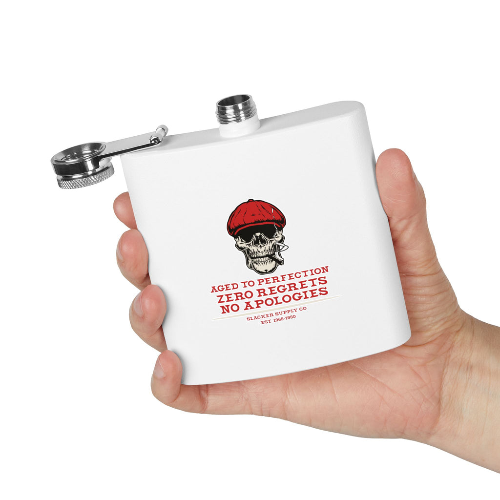 Red Beret Skull Flask