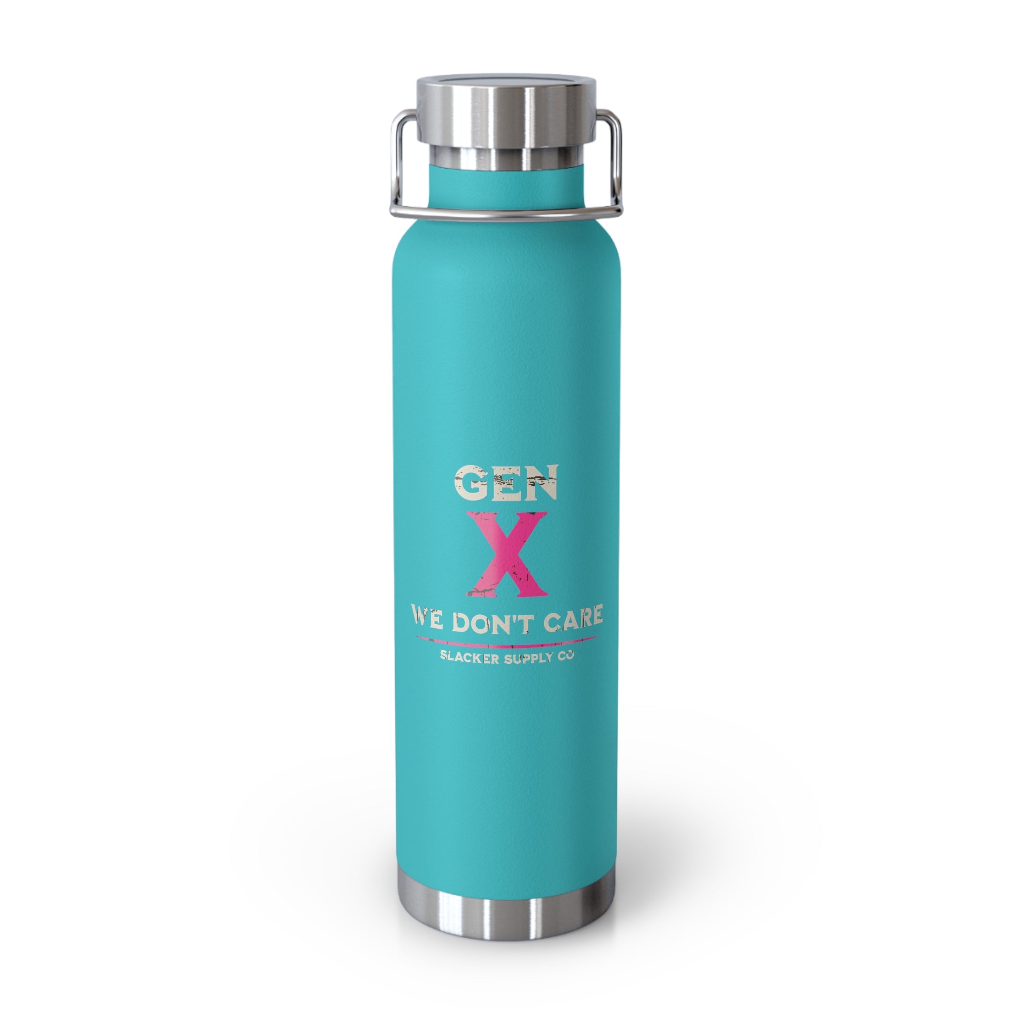 Gen X We Don't Care — Water Bottle