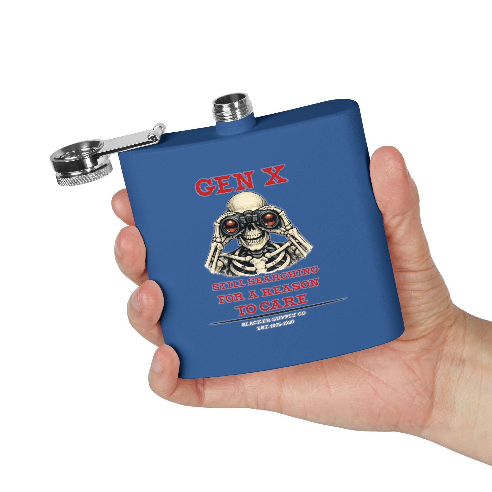 Gen X — Still Searching for a Reason to Care Flask