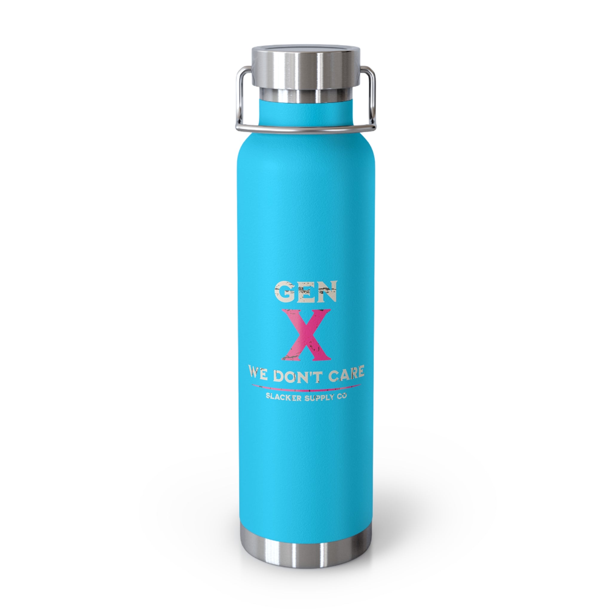 Gen X We Don't Care — Water Bottle