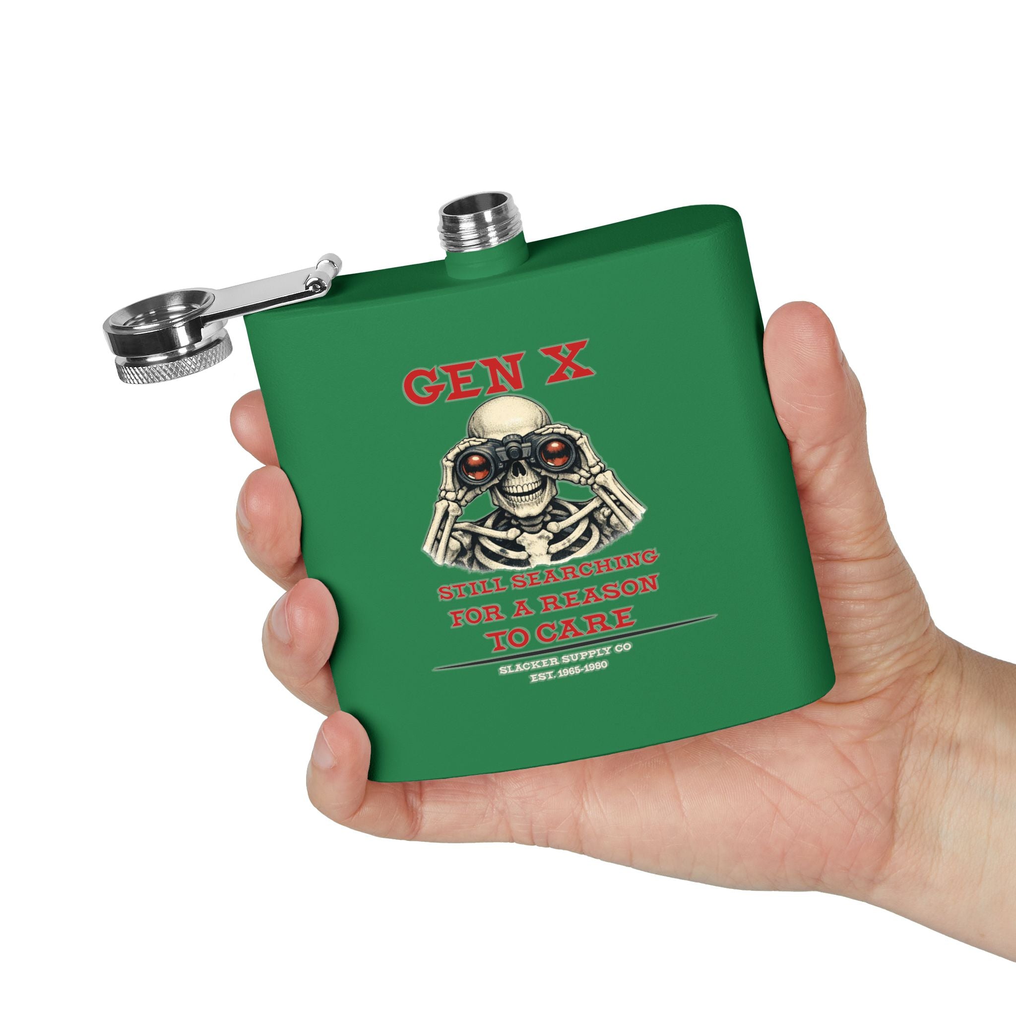 Gen X — Still Searching for a Reason to Care Flask