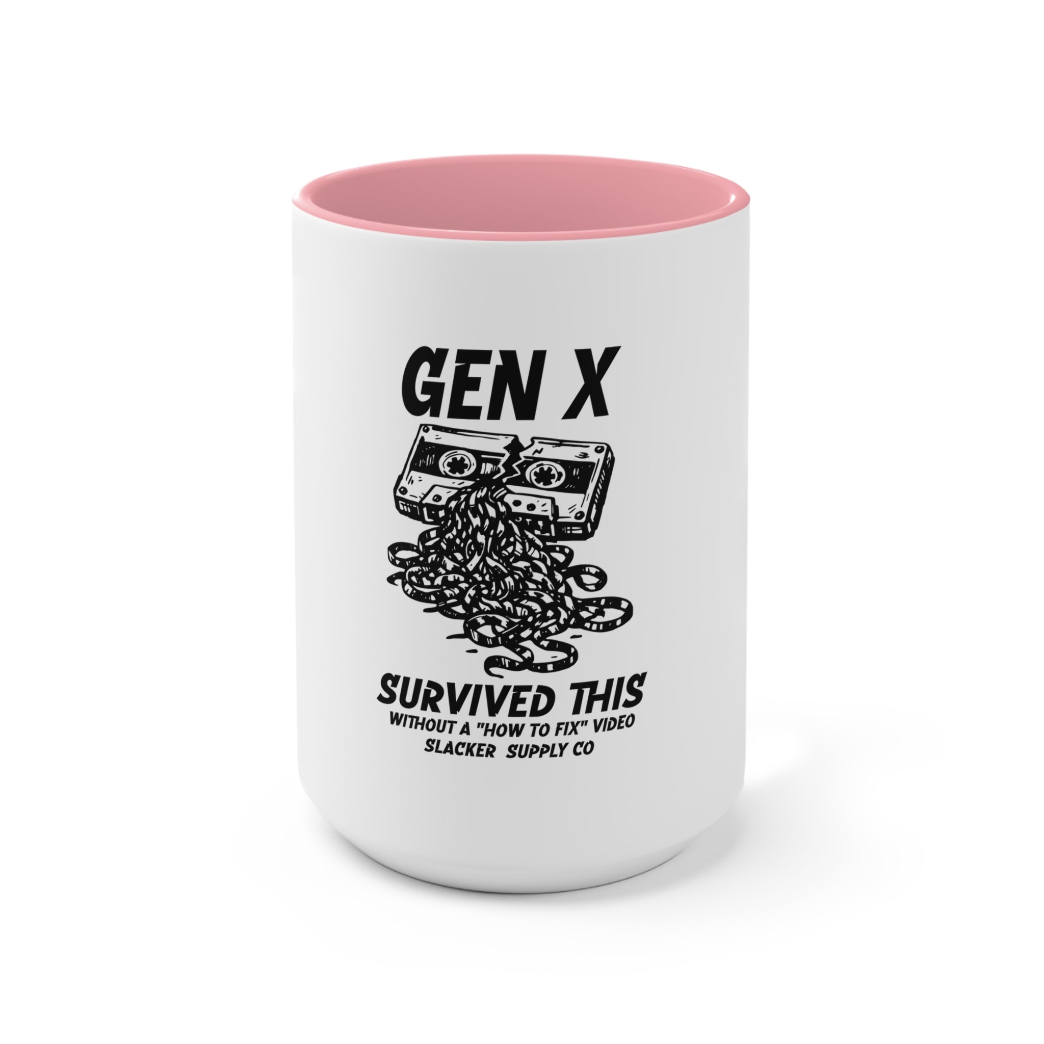 Gen X Survived This Mug – Funny Cassette Tape Coffee Mug