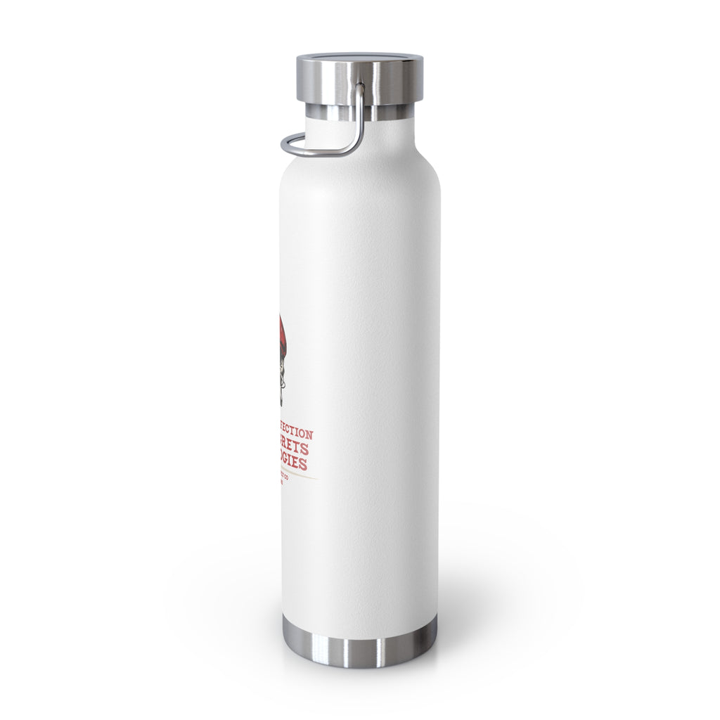 Red Beret Skull Water Bottle