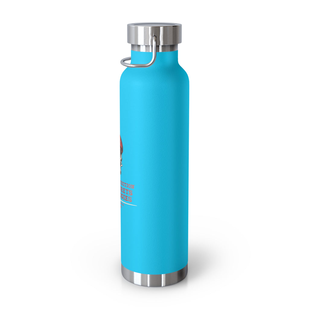 Red Beret Skull Water Bottle