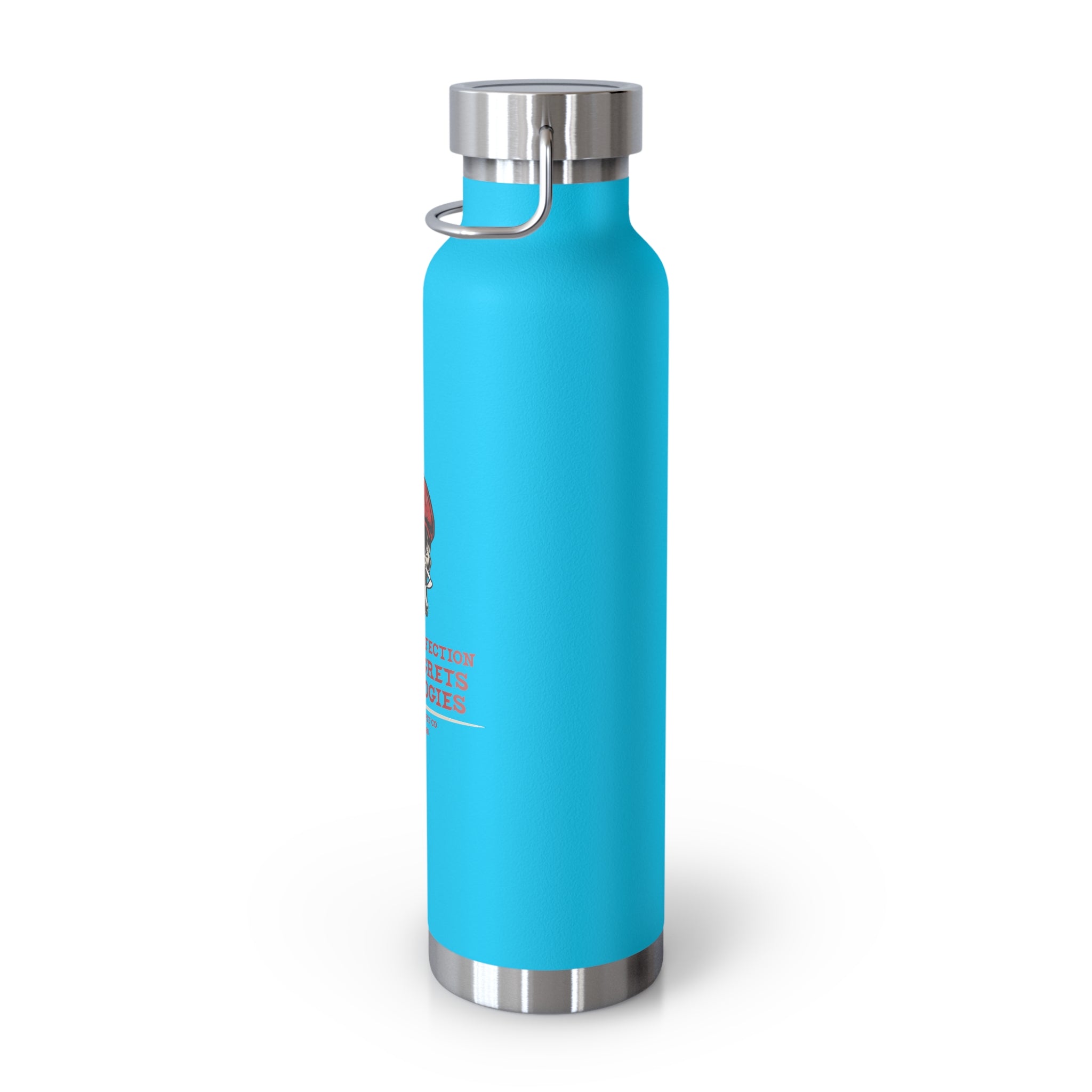 Red Beret Skull Water Bottle