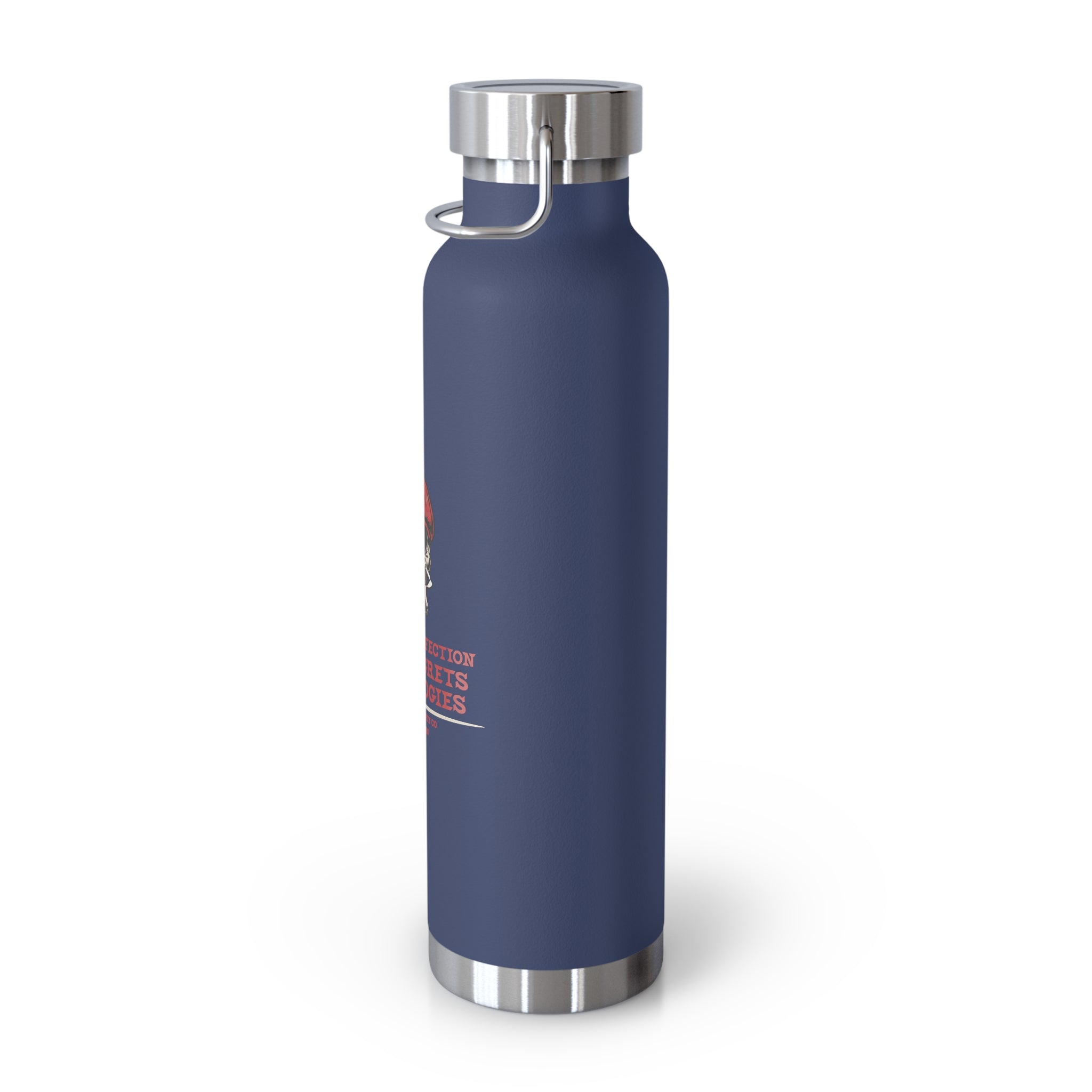 Red Beret Skull Water Bottle
