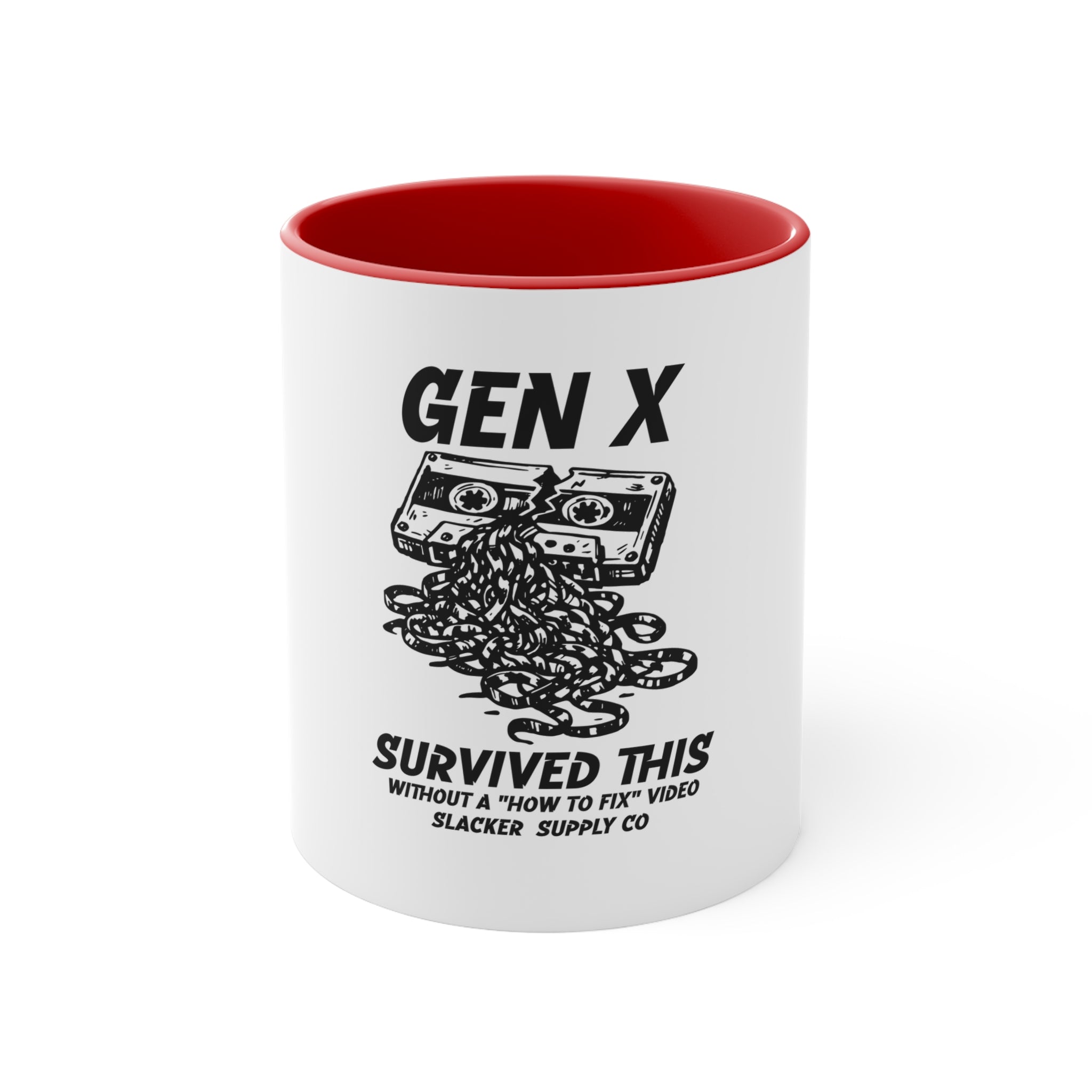 Gen X Survived This Mug – Funny Cassette Tape Coffee Mug