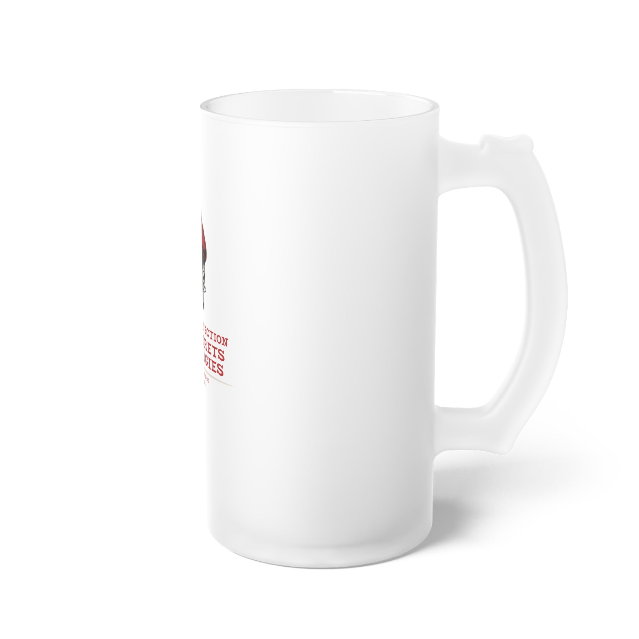 Red Beret Skull Beer Mug