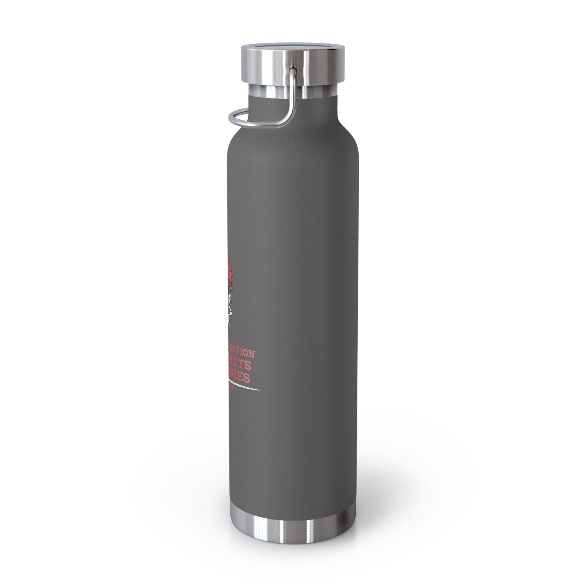 Red Beret Skull Water Bottle