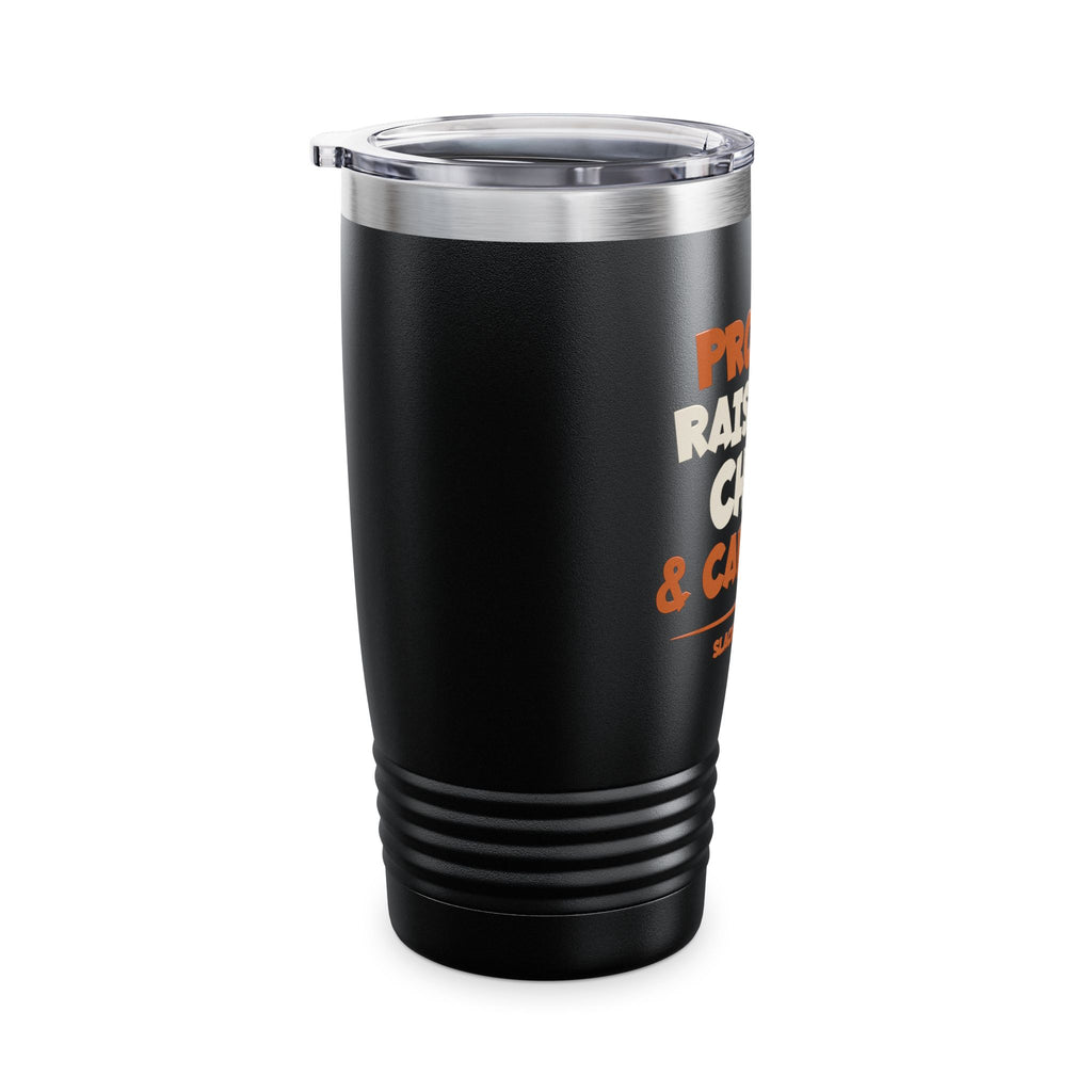 Proudly Raised on Chaos & Cartoons — 20oz Gen X Tumbler