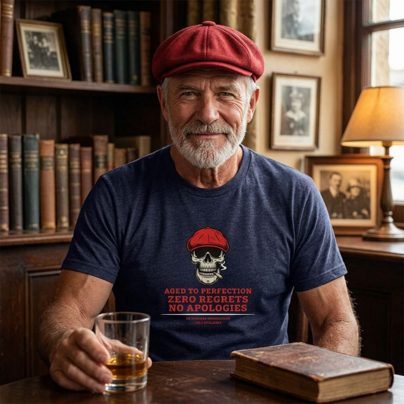 Aged to Perfection, Zero Regrets, No Apologies — Gen X Tee