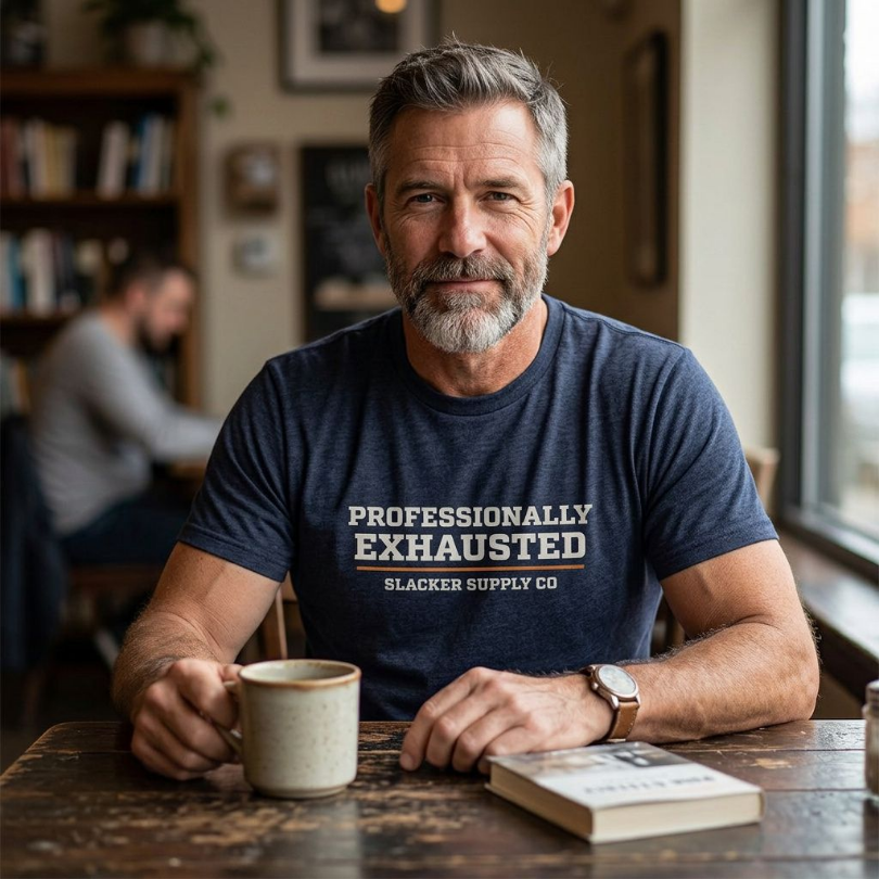 Professionally Exhausted — Dark Tee