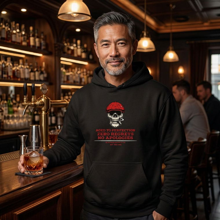 Red Beret Skull Hoodie