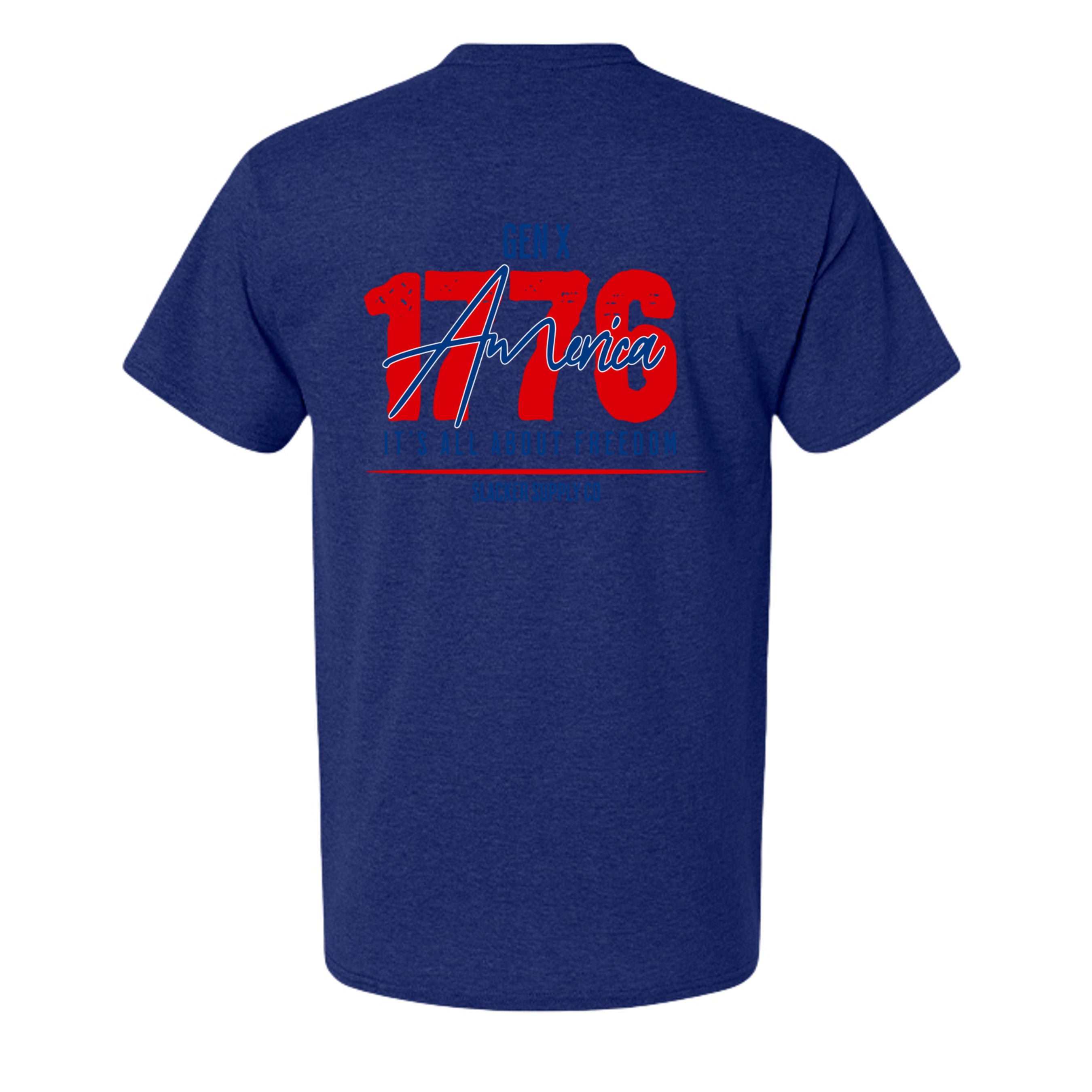 Solid Navy Triblend - 42TB - BACK