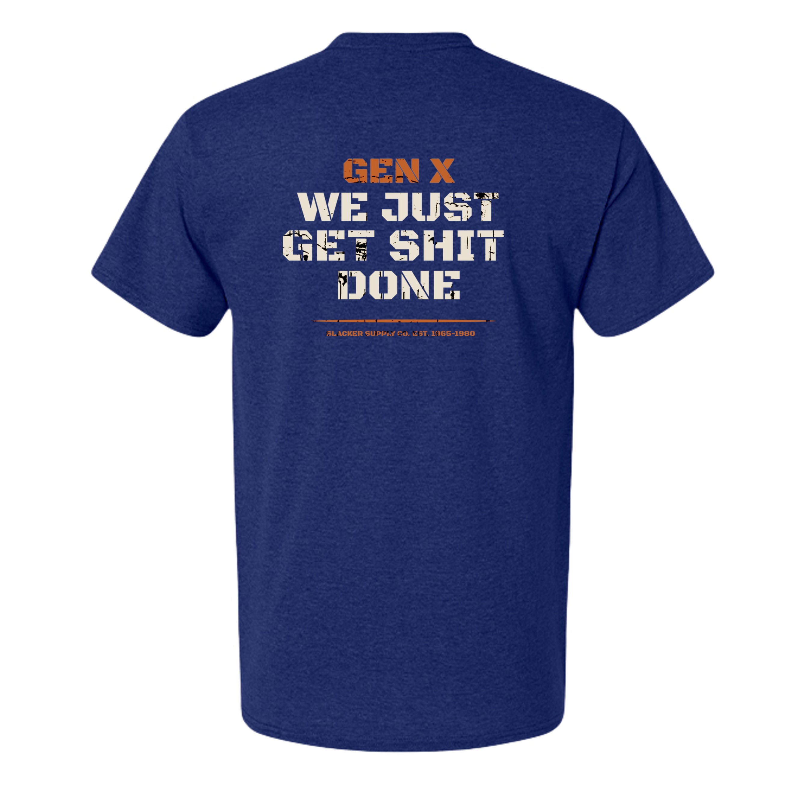 Solid Navy Triblend - 42TB - BACK