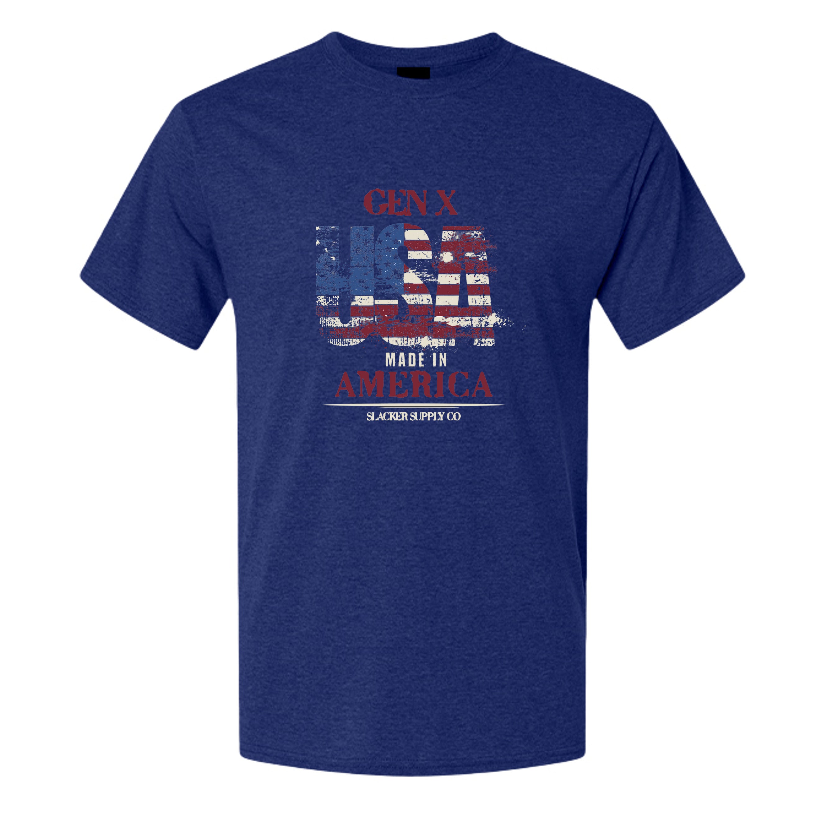 Solid Navy Triblend - 42TB - FRONT