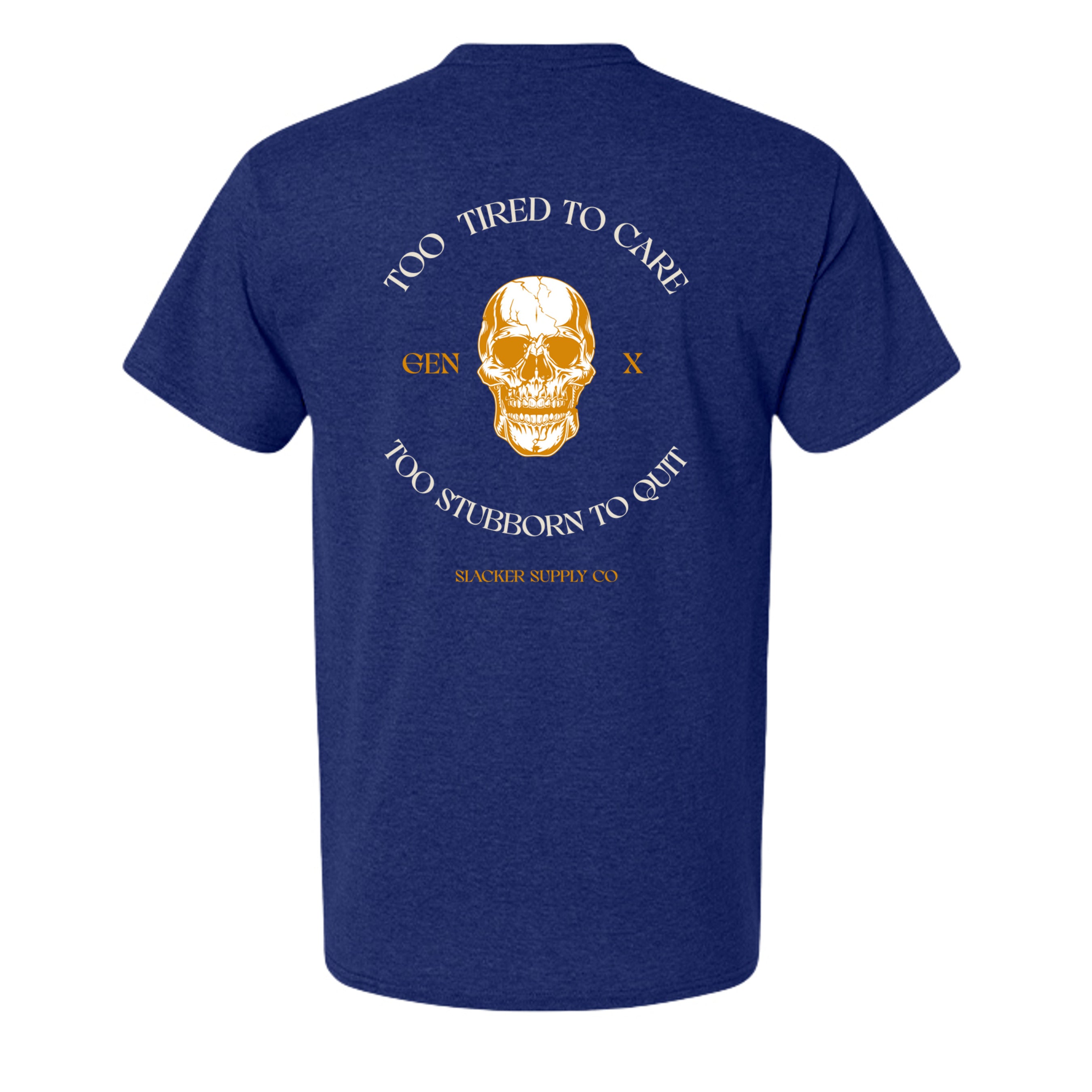 Solid Navy Triblend - 42TB - BACK